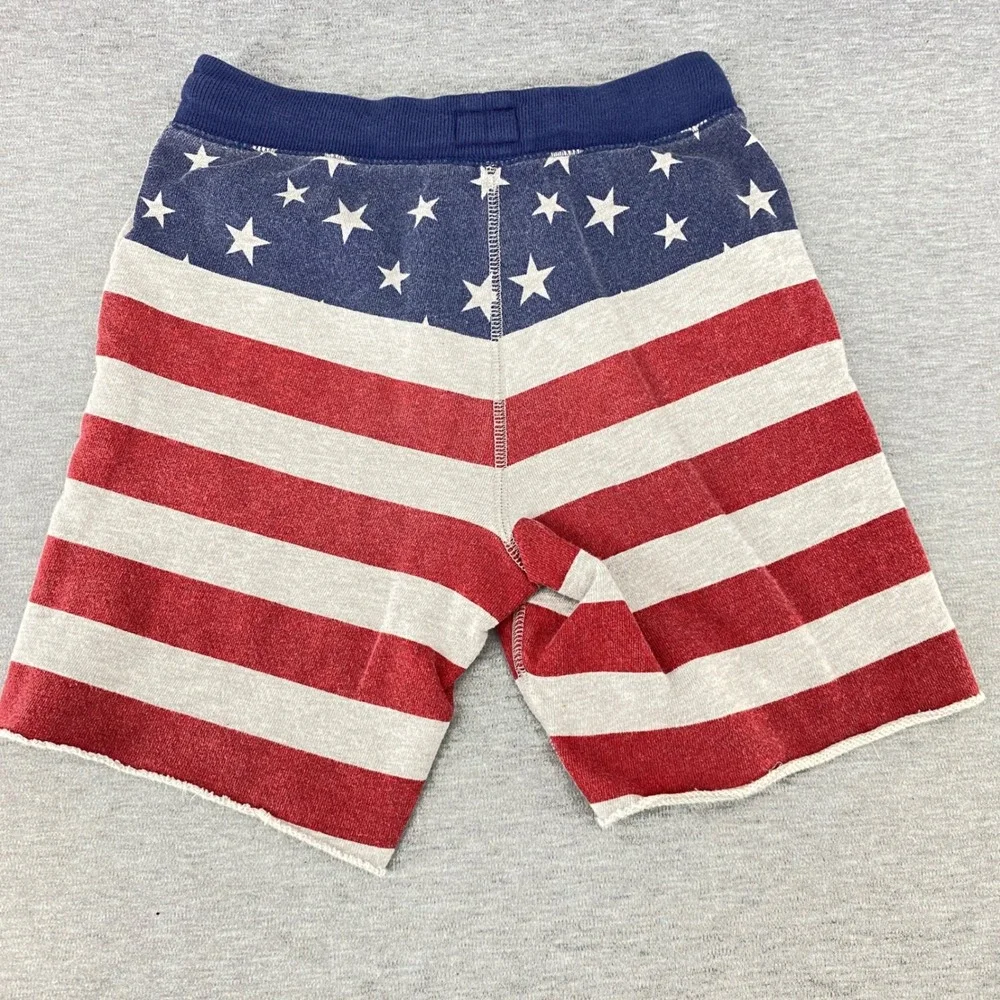 OshKosh B'gosh Kids Boys Girls American Flag Print Sweat Shorts‎ Size 7